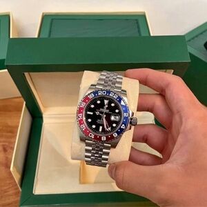 Rolex GMT-Master II “Pepsi” – Stainless Steel Jubilee Bracelet – Box & Papers